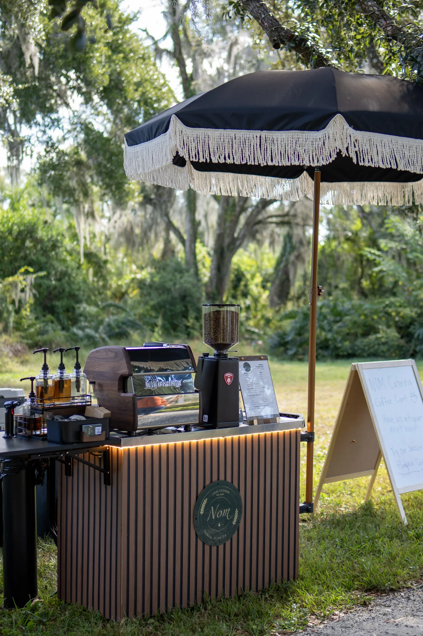 The NOM mobile coffee cart