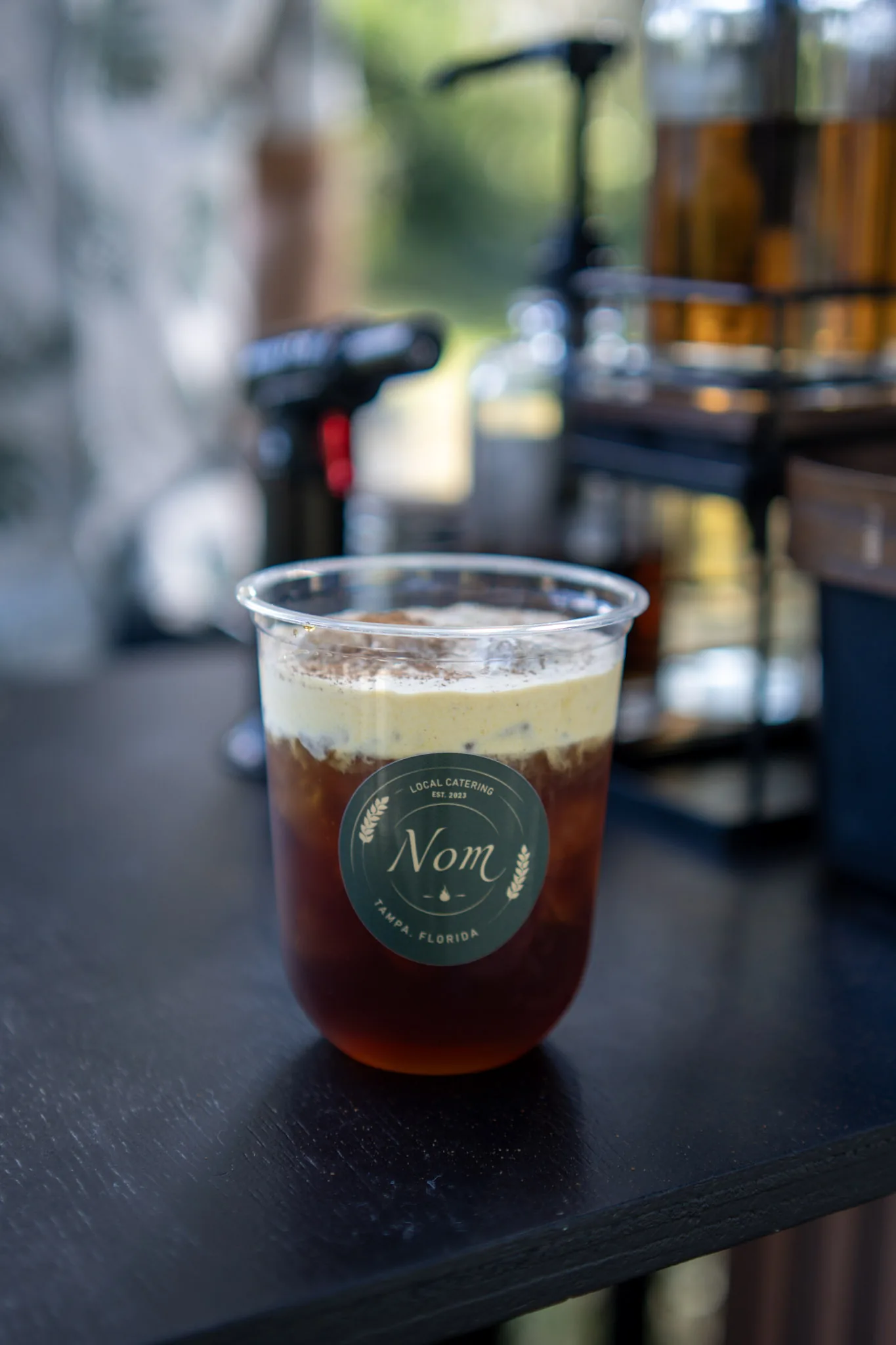 A handcrafted NOM coffee
