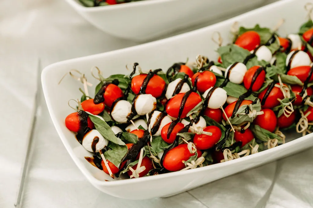 Cocktail reception appetizers